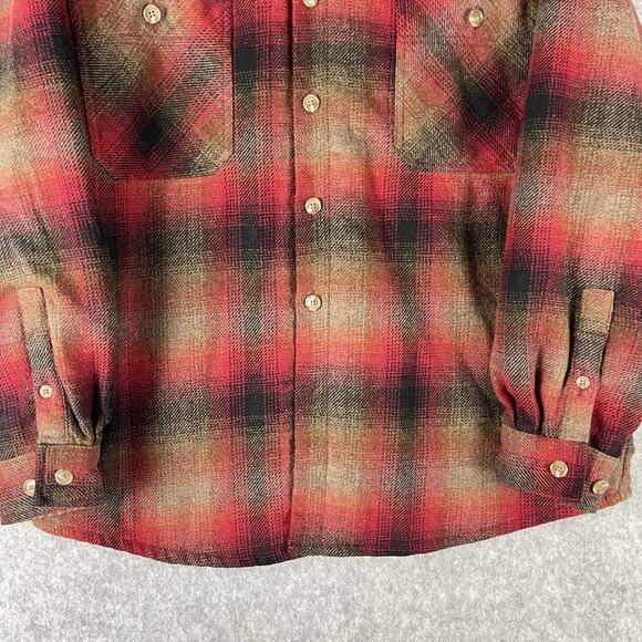 Vintage GAP CPO Jacket Shacket Mens Medium Wool Blend Lined Quilted Lumberjack - Picture 3 of 14